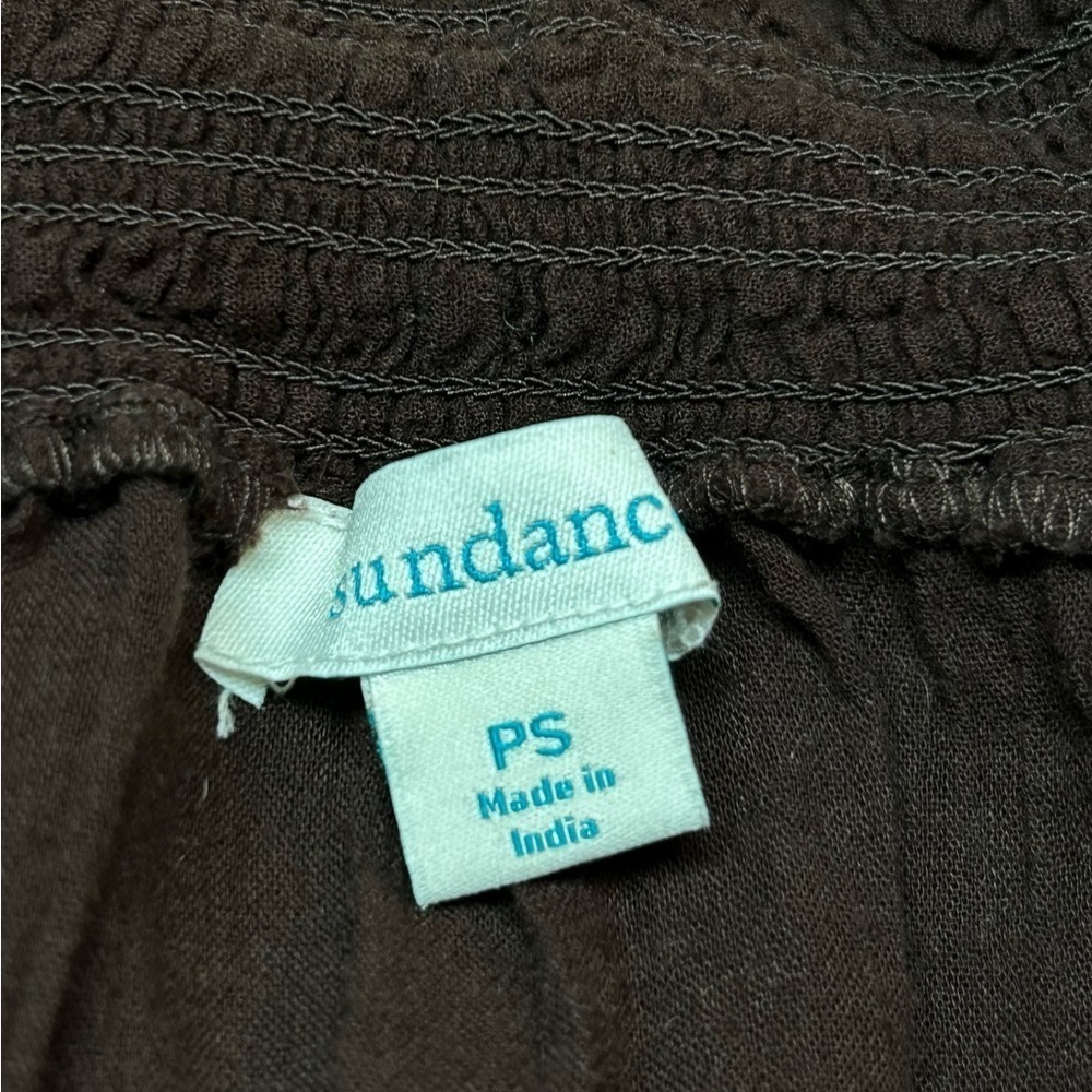 Sundance Amora Blooms Bird Floral Embroidered Boho Top Cotton Brown Small Petite - Picture 4 of 7